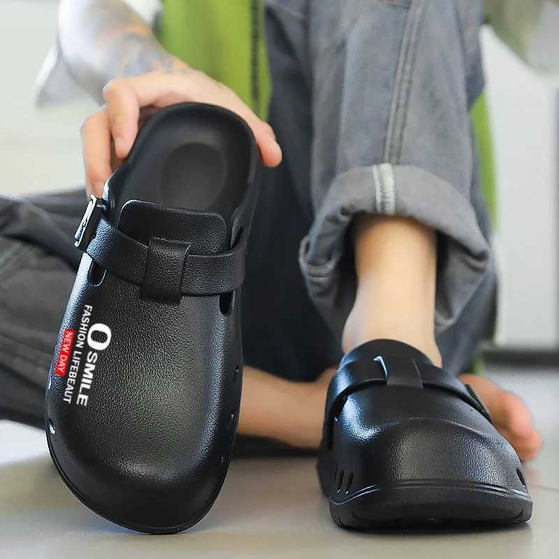 Mens shoes summer Boken slider mens shoes outdoor home sandals high-quality mens shoes cork sliderXJ250326
