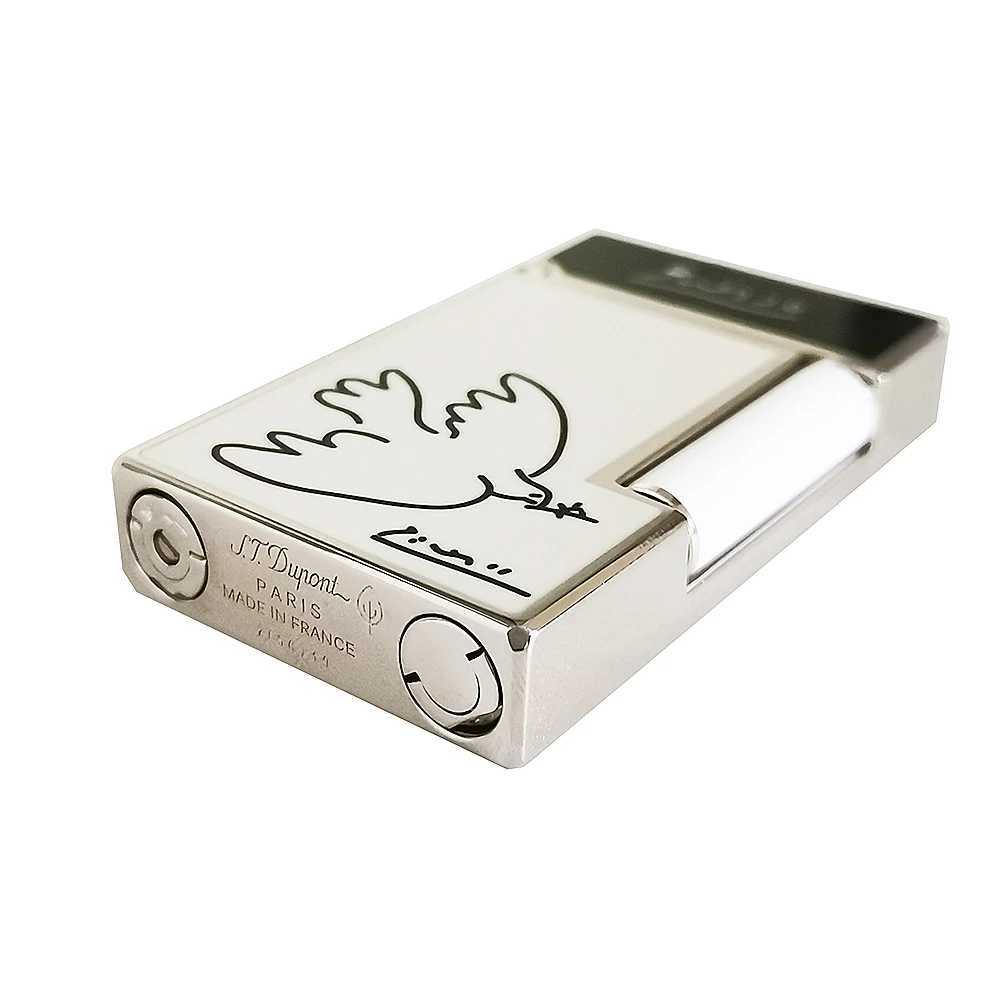 New Gas Lighter Picasso Dove Cigarette Lacquer Copper Accessory Cigar Tobacco Smoking Men Gift Limited Edition CollectionC250326