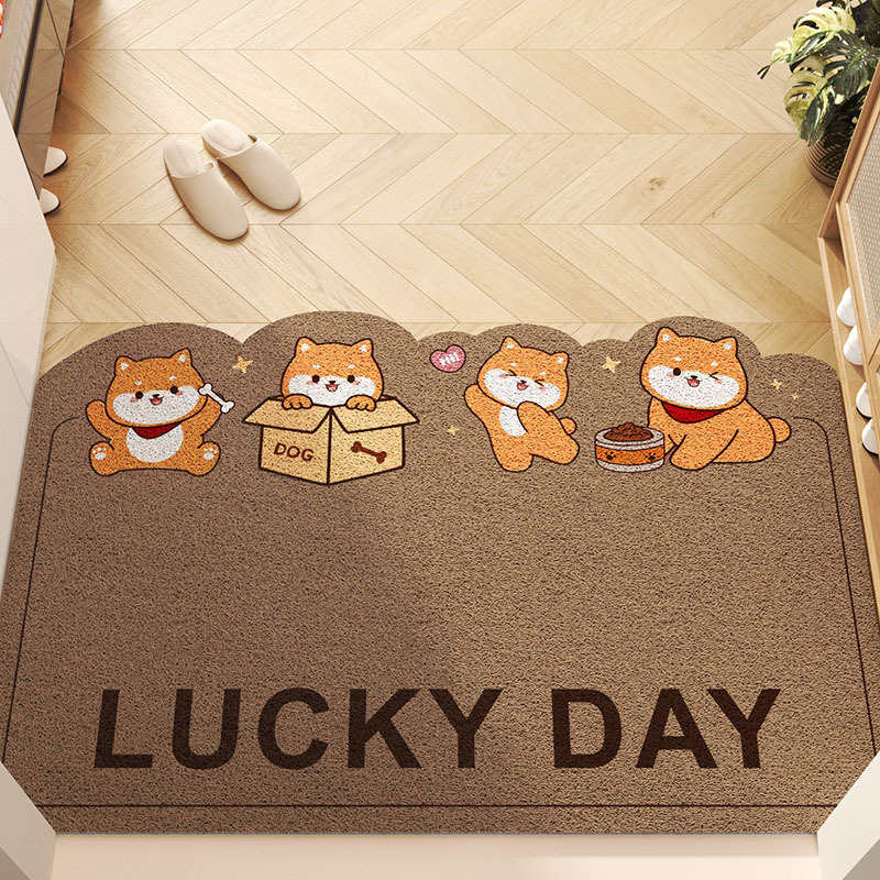 Modern Entrance Doormat with Strong Wire Loops Perfect for Easy Cleaning and Slip Prevention