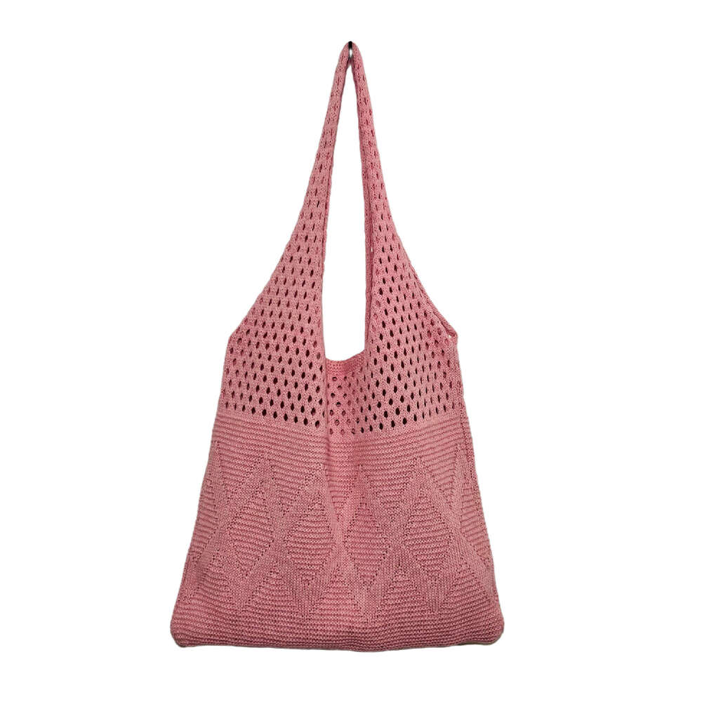 2022 New Knitted ins Shoulder High Capacity Tote Women's Bag
