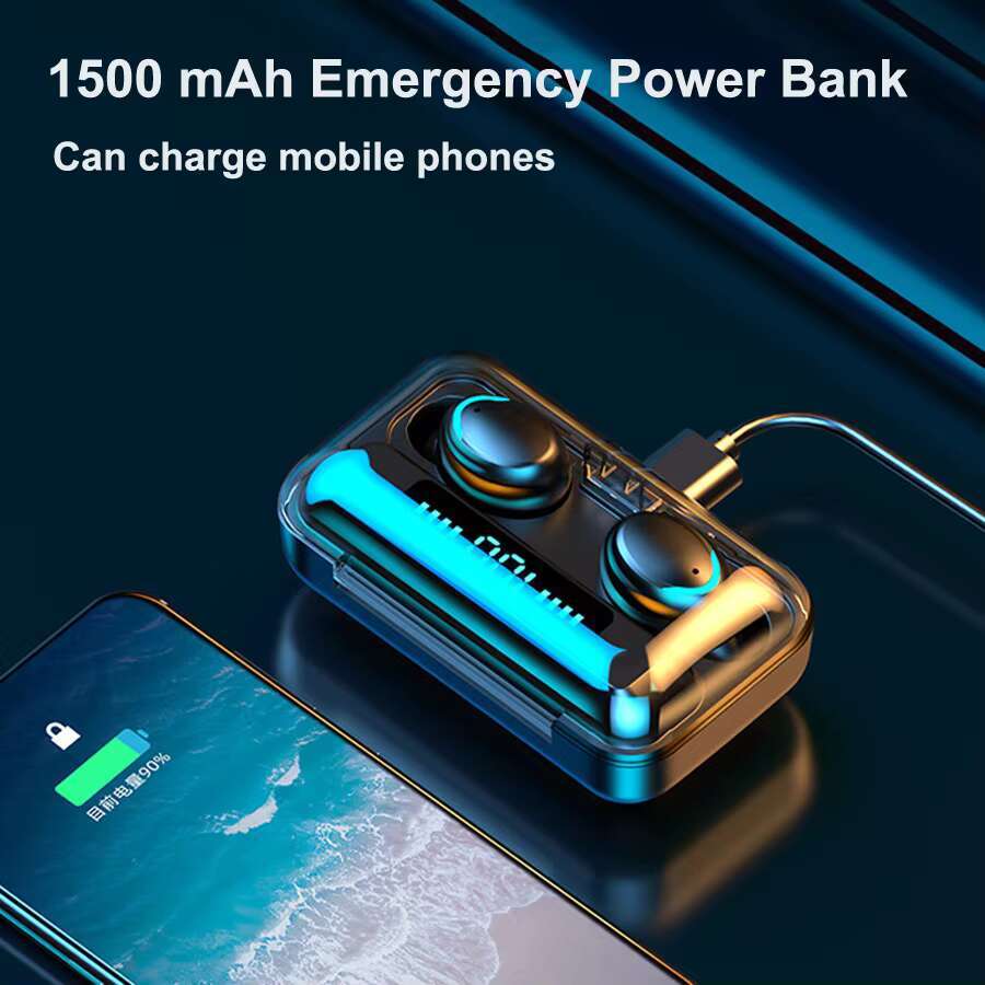 F9 TWS Wireless BT Sports Earphones Noise Reduction Touch Control IOS Android Phone HD Call