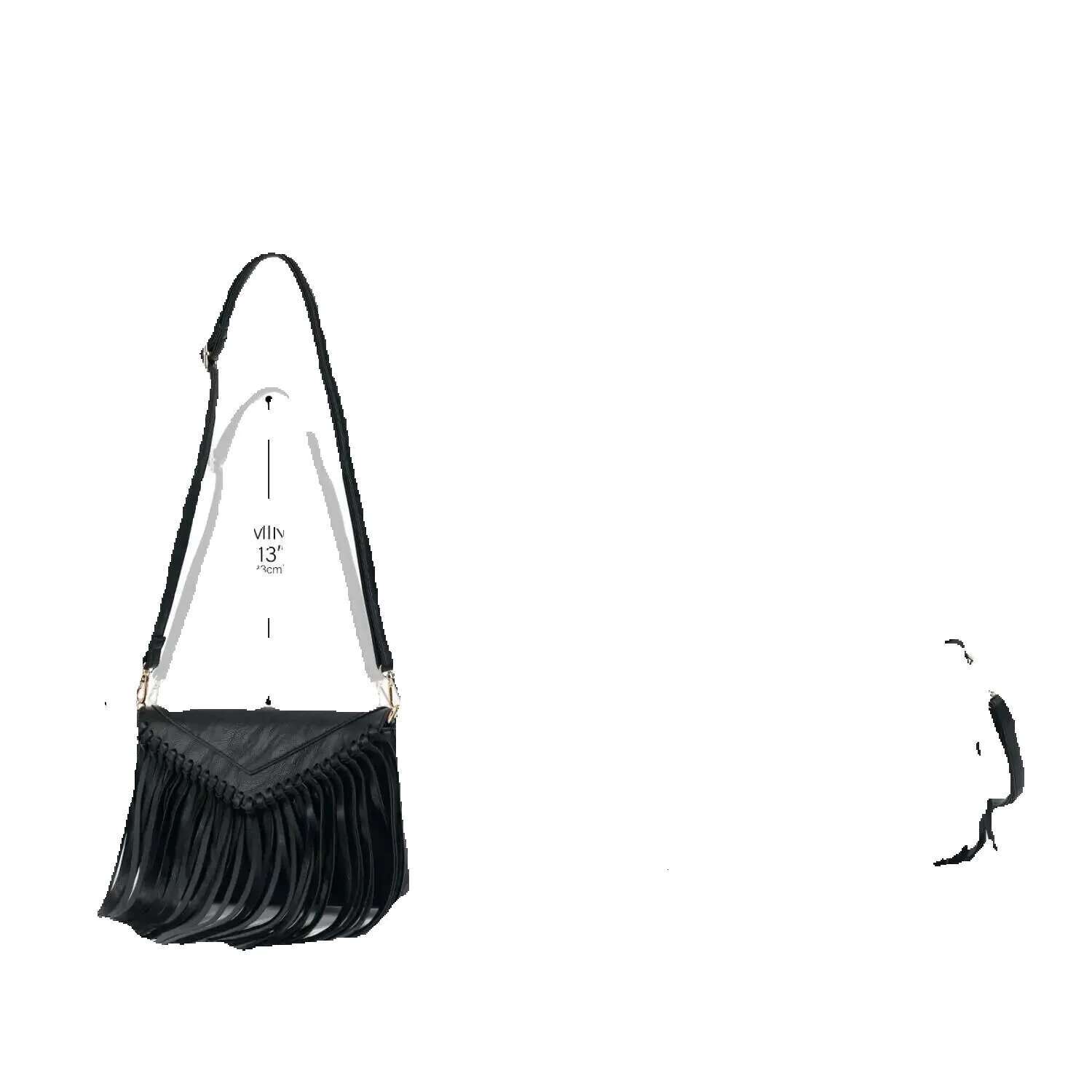 Tassel Crossbody Purse For Women PU Leather Western Hobo Fringe Handbag Shoulder Bag