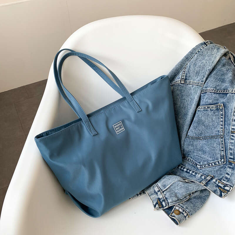 Classroom Commuter Tote Canvas Waterproof Nylon Big Leisure Women's Large Capacity Shoulder Bag