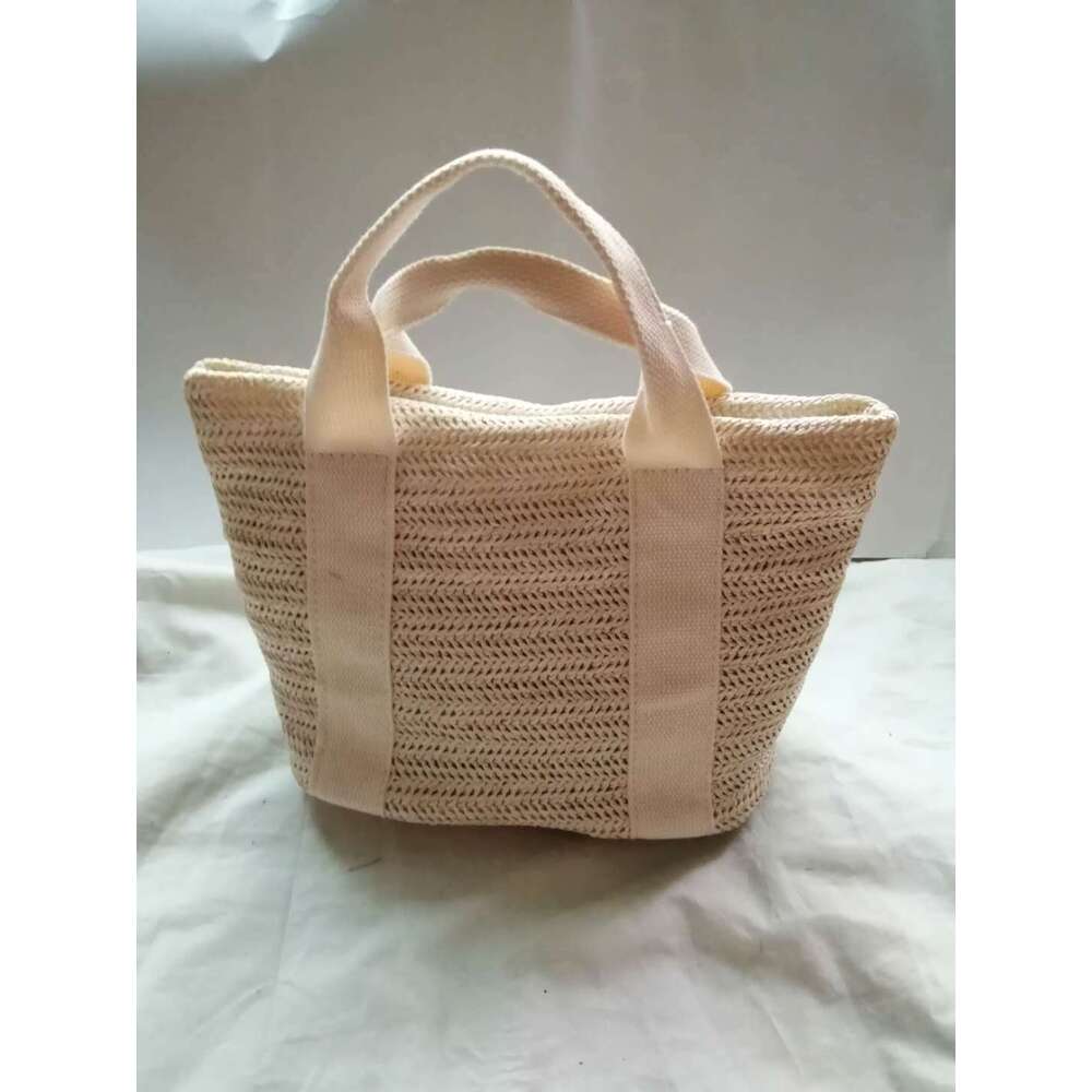 2023 Summer New Vegetable Basket Grass Woven Bohemian Style Beach Ferry Holiday Leisure Women's Bag
