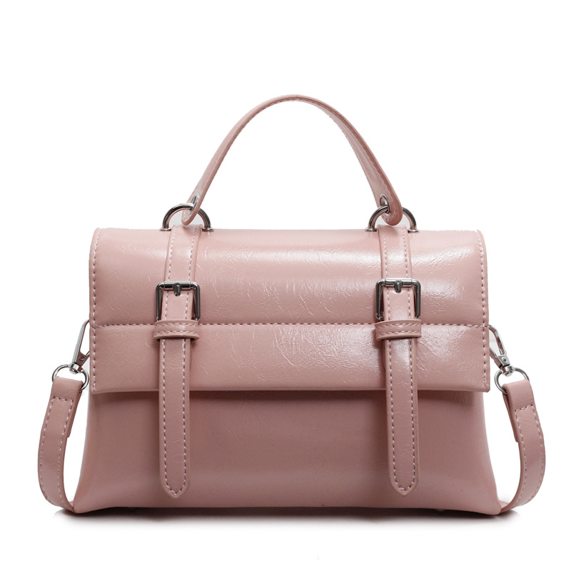 free shipping College wind large capacity handbag female early spring new solid color shoulder bag texture