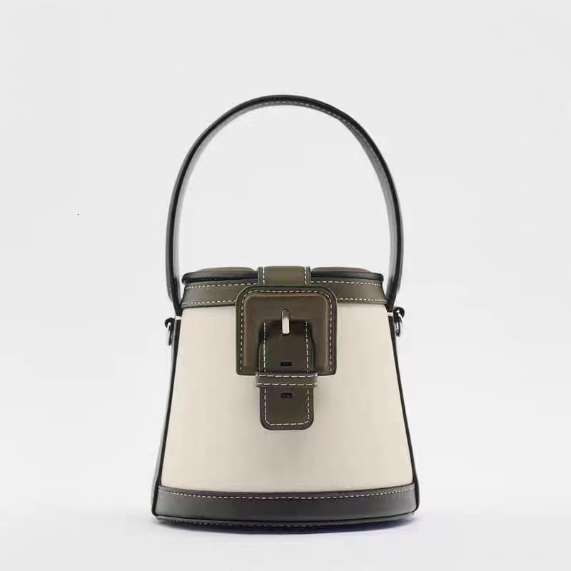 Fashionable summer Trendy Bucket New Product Baita Color Contrasting Handbag Single Shoulder Crossbody Bag