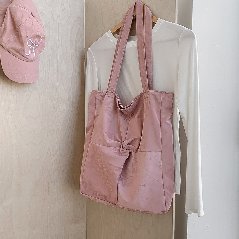 Small Design Lazy Style Simple Large Canvas Bag Japanese Literary Spring New Large Capacity Shoulder Bag Designer Bag for Women