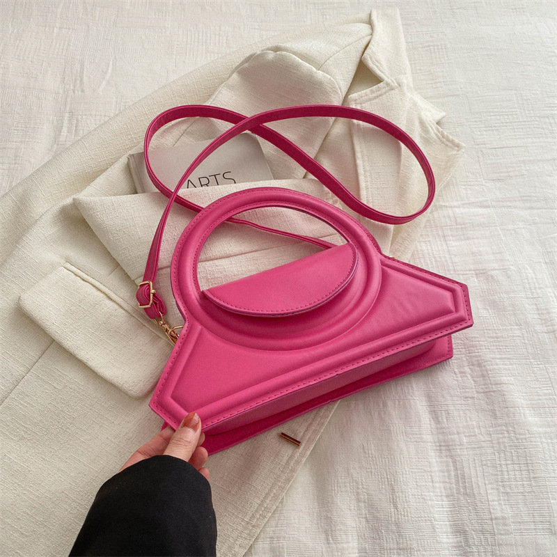 Fashion handbag new foreign style solid color single shoulder crossbody bag foreign style small square bag female 2025s hot