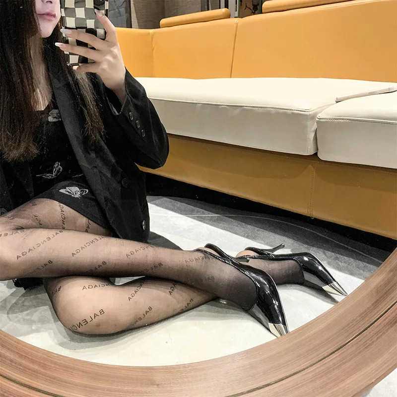 Shallow High H Wen Shoes Pointed Metal Toe 2023 New Patent Leather Pumps Sandals Shoes Temperament Black 6/9cm H Wen Z250326