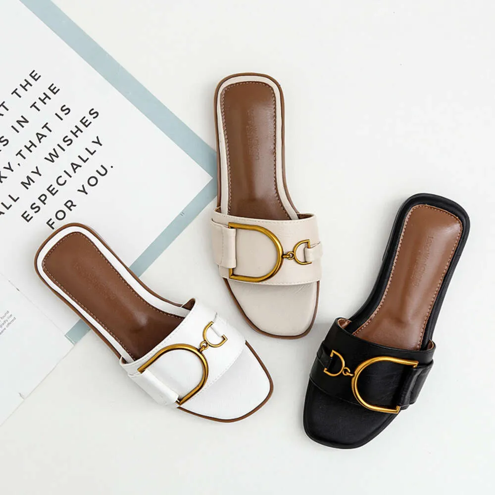 Wholesale 2024 Summer Outdoor Women Shoes Famous Designer Brand Female Heels Sandals Fashion Slipper for Lady