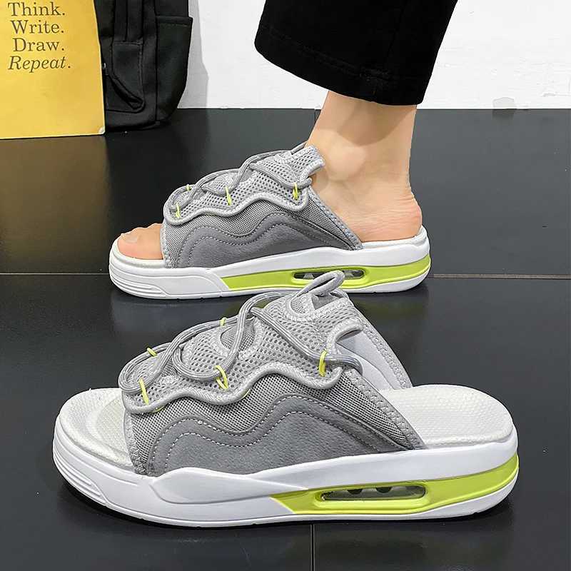 Hot Sale Mens Sandals Outdoor Thick Bottom Sports Casual Sandal for Men Summer Wear-resistant Mans Slipper Slip- New FiXJ250326