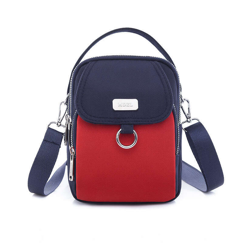 Korean version handbag, mobile phone women's crossbody fashionable and versatile, one casual small shoulder lightweight cloth bag, mother's 