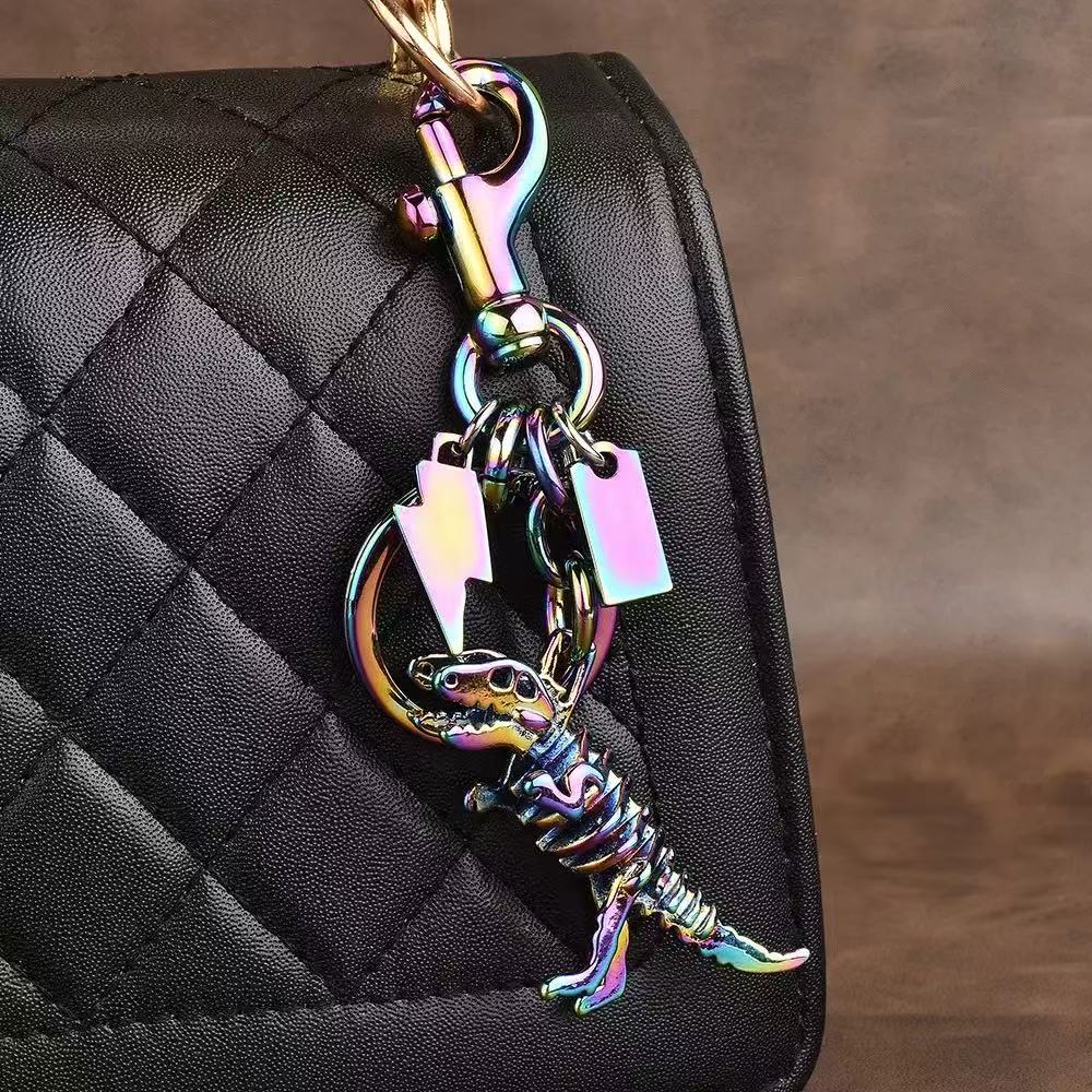 Cherry Bag Charm Women Key Rings keychain Retro-Cool Cherry Motif In Glittery Resin Clip it To Favorite Bag Set of Keys For Refreshing Style key chain Lanyards