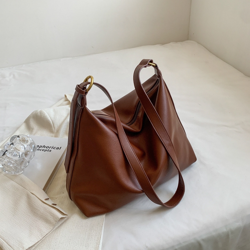 New women's bag Large capacity bag diagonal shoulder bag Retro fashion shoulder Tote bag
