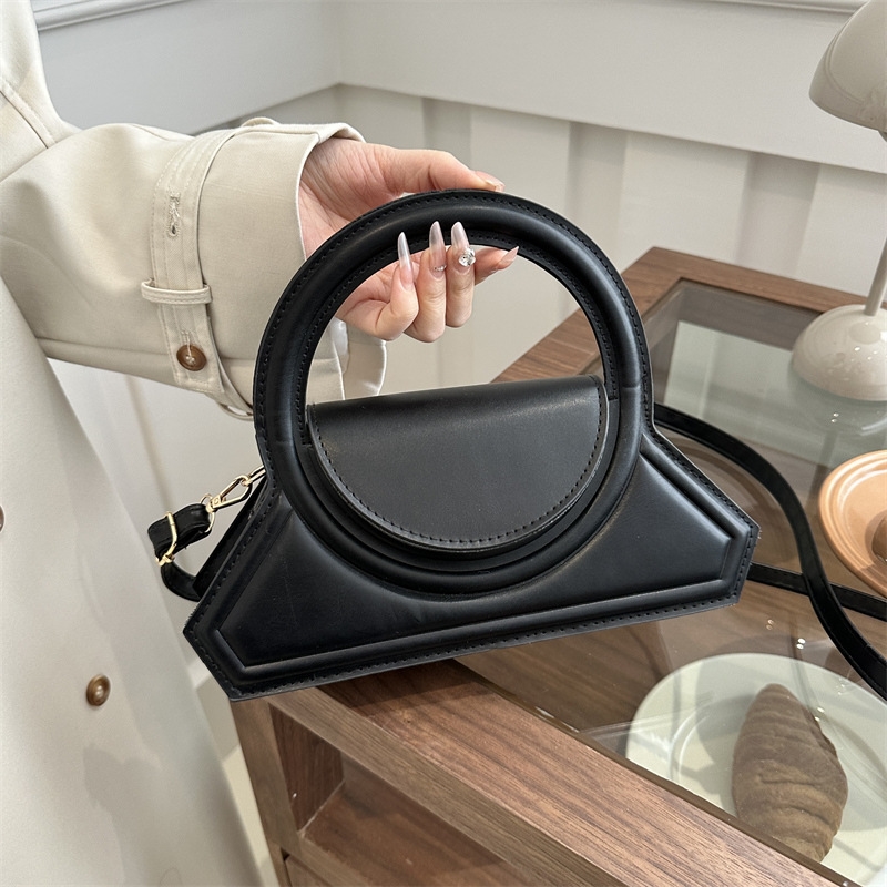 Personality fashion handbag new style solid color single shoulder crossbody bag foreign style small square bag female