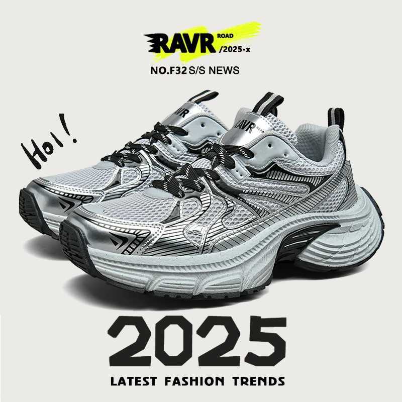 2025 New Mens Running Shoes Breathable Mesh Lightweight Cushio Athletic Sneakers for Jogging Gym Training Platform ShoesC250325