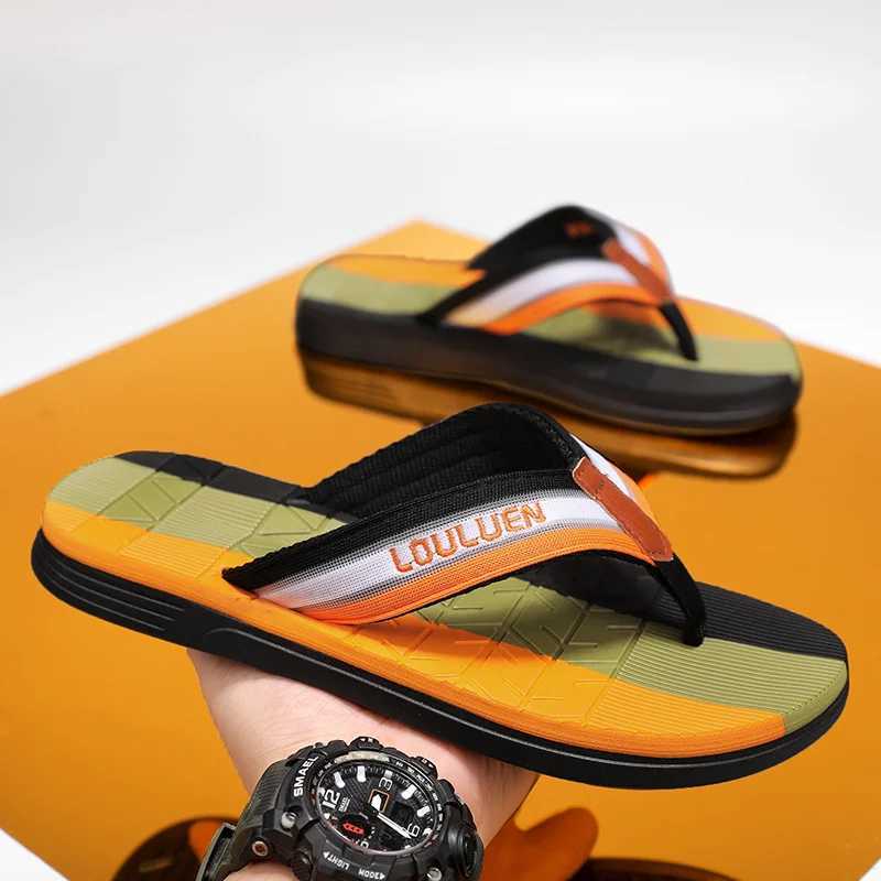 Mens flip cover Fi mens sandals outdoor soft summer slippers size 39-45XJ250326
