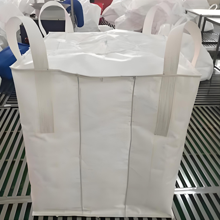 Reinforced White Tonne Bags with Four Rings - Ideal for Large Quantity Packaging
