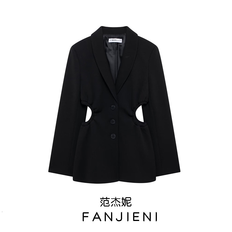 ZR style women's clothing new high-end temperament open design suit jacket 4813845