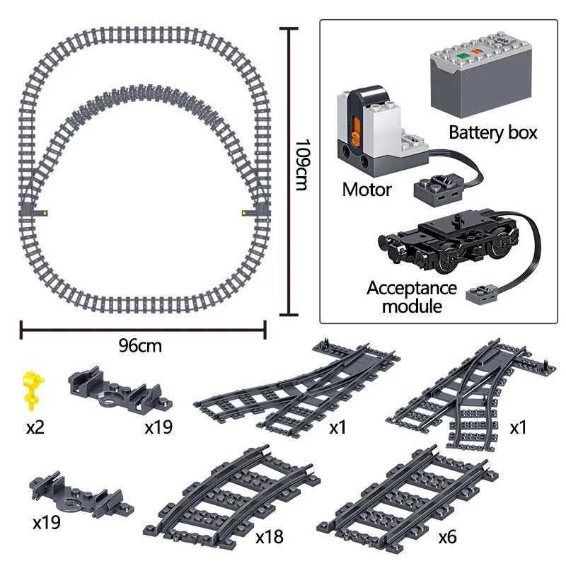 941 Ci Electrical Harmony Track Remote Control Building Blocks Train Track RC Car Brick ToysXJ250326