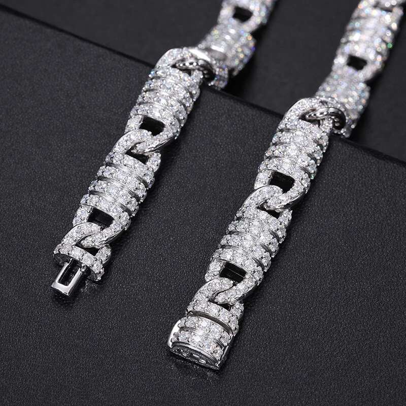Full D VVS1 Moissanite Infinite Necklace Original 925 Sterling Silver For Women Man Fine Party Jewelry Gift Divide Into Bracelet