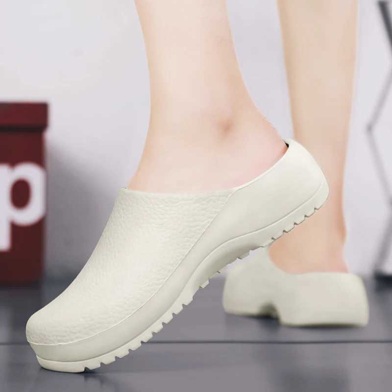 Mens slippers couple garden womens waterproof chef shoes comfortable sandals pet workers outdoor fishing shoesXJ250326