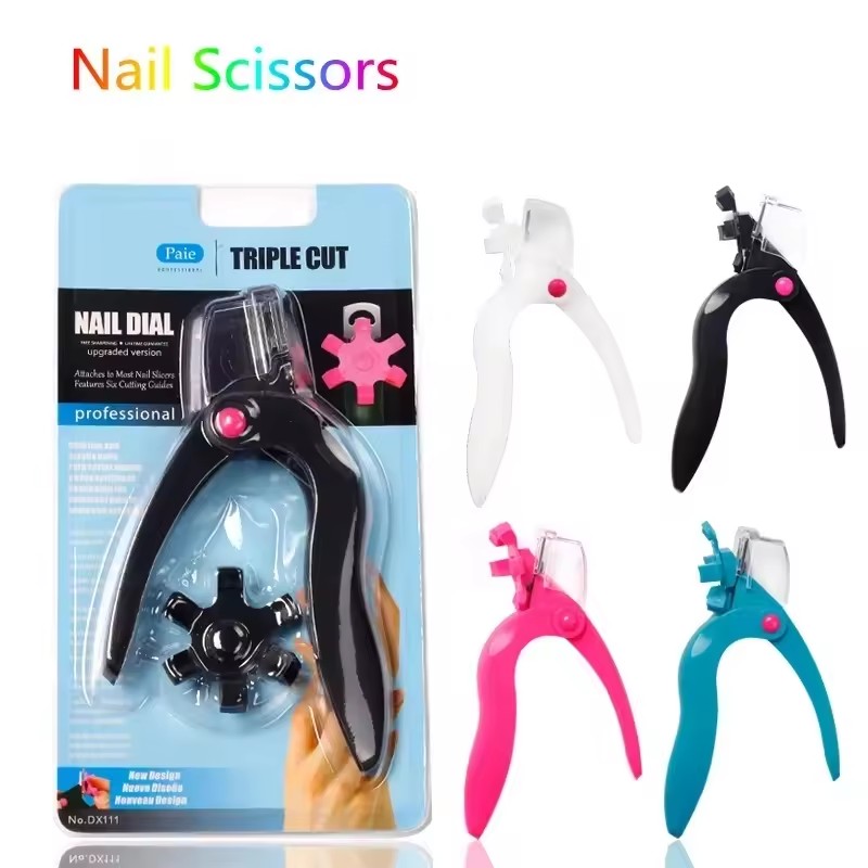 Professional U-shaped Nail Clipper Nail Art Clipper False Tips Trimmer Edge Cutters Colorful Toenail Scissors Manicure Tool