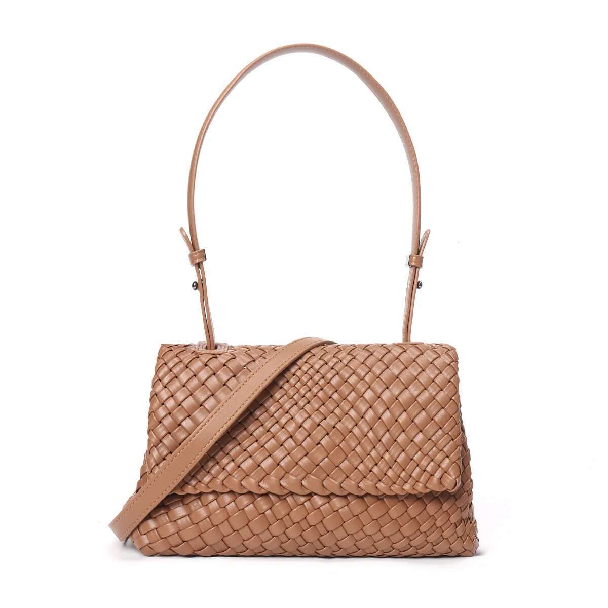 Fashionable Handmade Hollowed Out Woven For Women's Leisure Large Capacity Single Shoulder Crossbody Bag Commuting Handbag