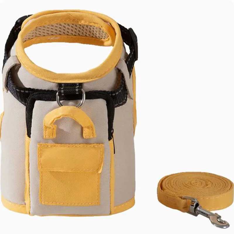 Small backpack vest style anti separation breathable anti loss dog leash pet spring summer outdoor pet X250326