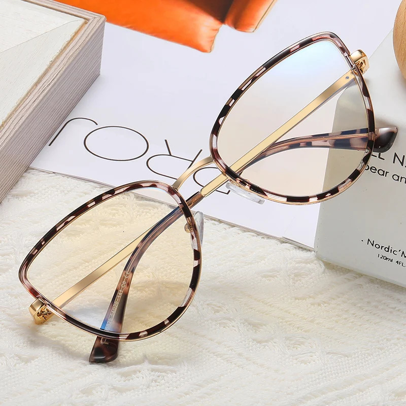Blue light blocking glasses frame suitable for womens fashionable glasses prescription glasses ly arrived full edge cat eye UV400 coating 250325
