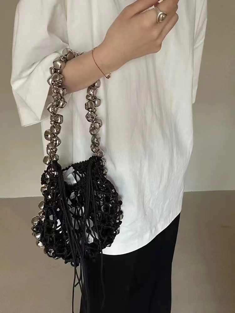 2025 Spring/Summer New Dark Niche Versatile Bell Single Shoulder Handbag, Women's Bag, Small Japanese And Korean Trendy Cloth Bag