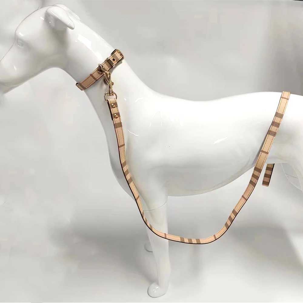 Pet Collar and Belt Set Leather Fashion Adjustable Dog Collar Pet Supplies Large Dog Collar Dog Gift X2503261