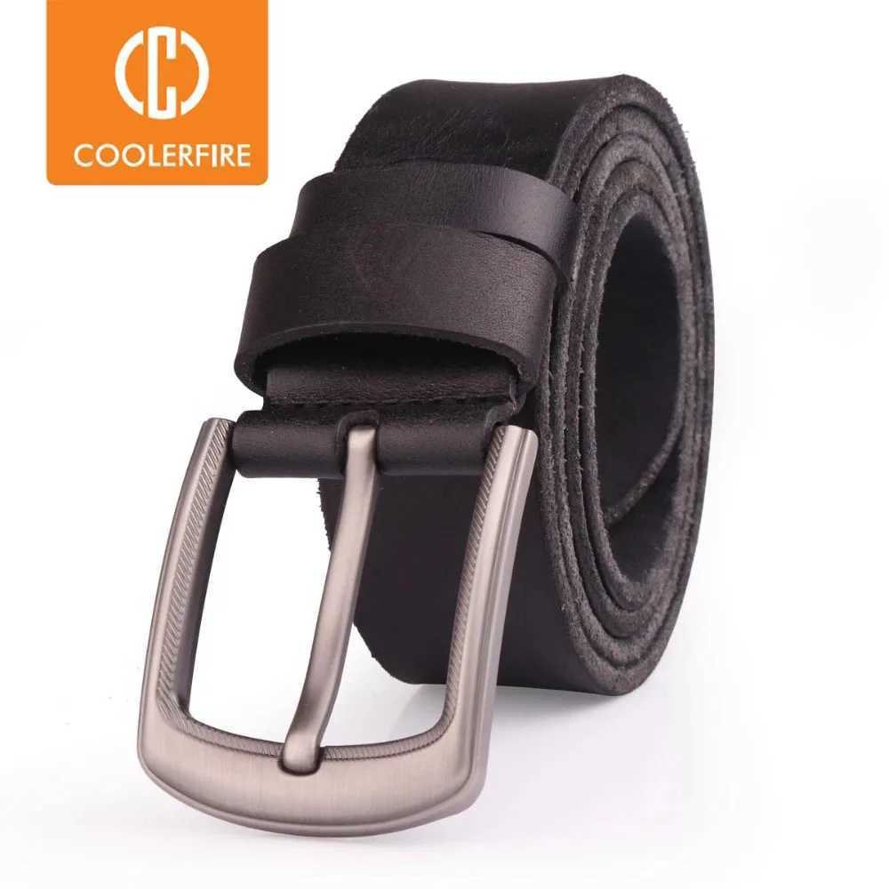Mens top grade full grain 100% cowhide genuine leather belt high-quality zinc alloy buckle suitable for mens TN001 W250326