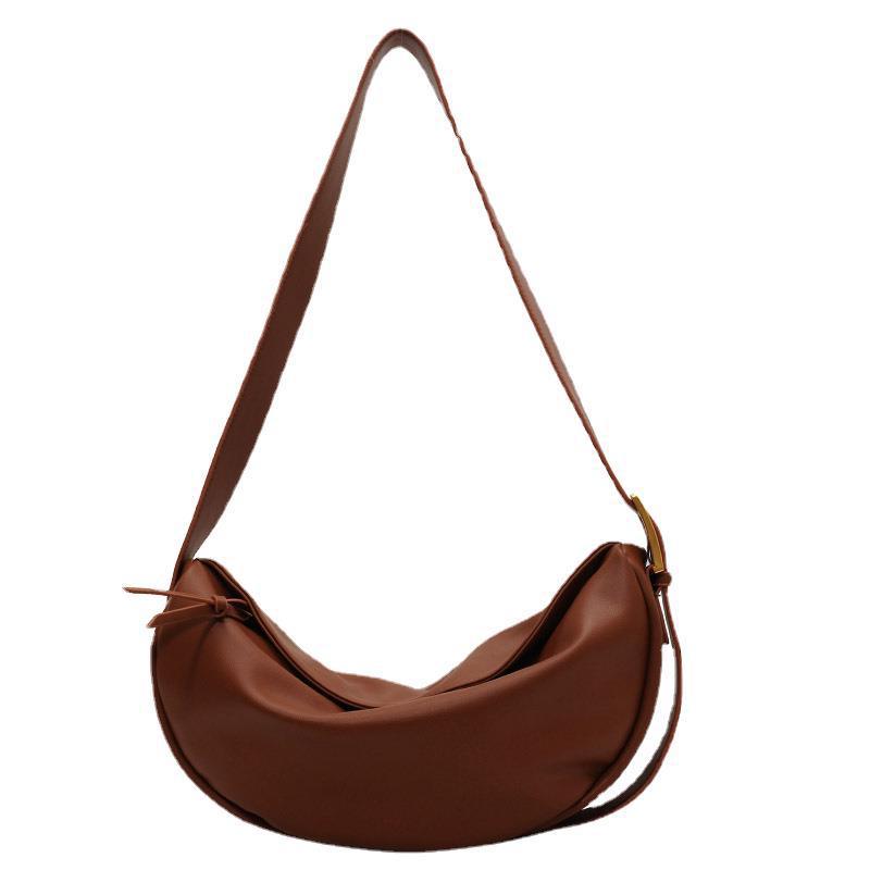 Trendy 2025 Women's Crossbody Bag - Large Capacity Casual Boho Chic Tote with Adjustable Strap, Instagrammable Minimalist Shoulder Bag