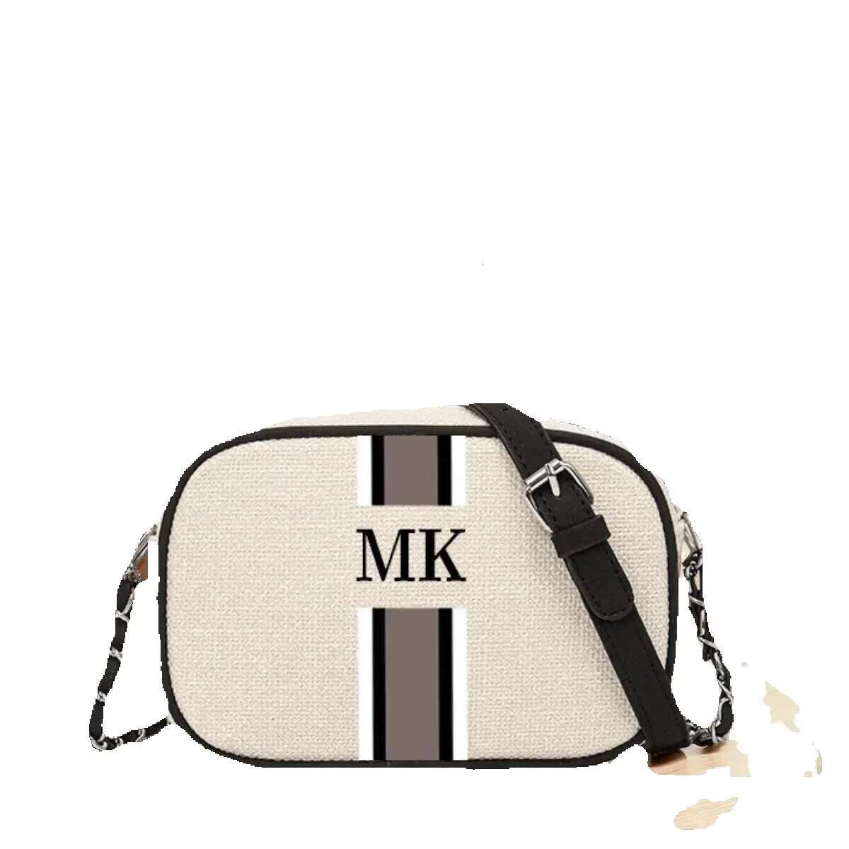 Small Size Customizable Design Stripe Canvas Messenger Lady Fashion Exquisite Shopper Bag Women's Custom Printing Handbag