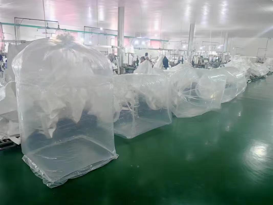 Thickened White Ton Bag with Four Reinforced and Inner LinerStraps for Durable Use - Wholesale