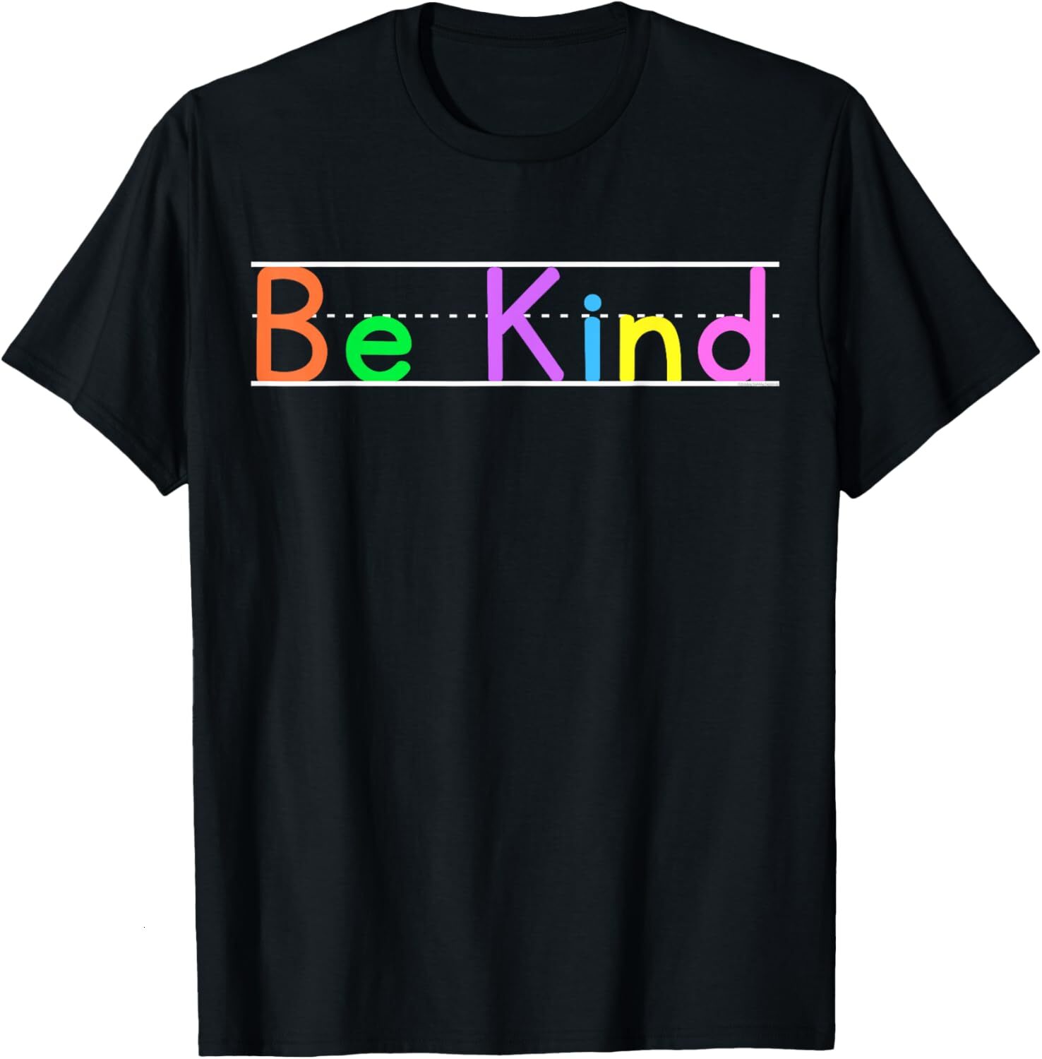 T shirt for Mens Colorful Be Kind Primary Style Boys Girls Teachers Graphic Tee Casual Tops Clothes Short sleeve cool