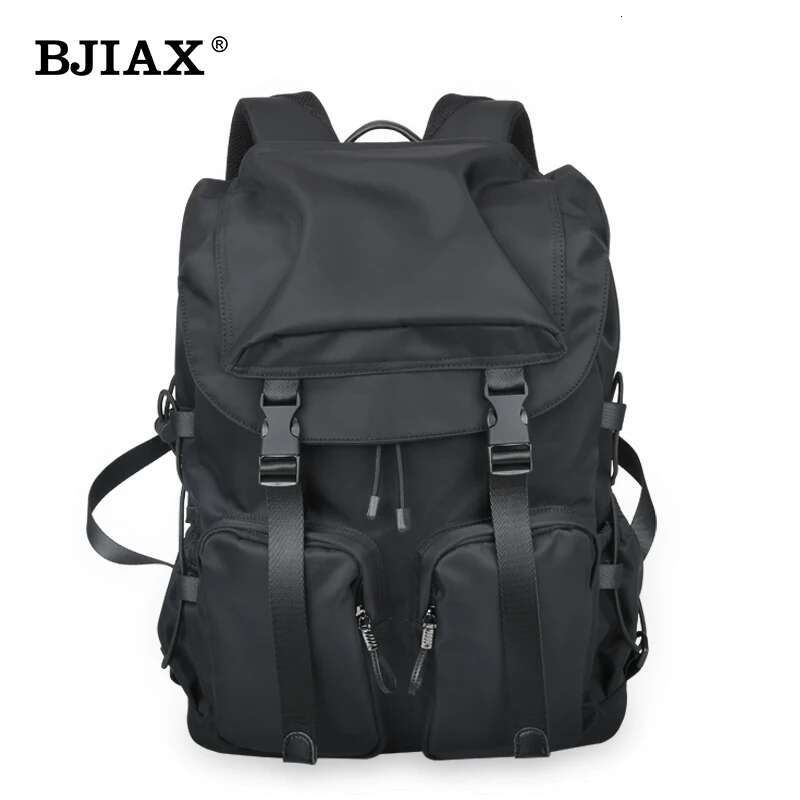 BJIAX Men Leisure Travel Computer Backpack Simple Korean Version Of High School Students Fashion Trend Bag