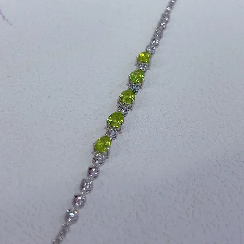 SACE GEMS l 925 sterling silver 5 * 7mm natural periscope gemstone bracelet suitable for women to participate in cocktail parties exquisite jewelry 25