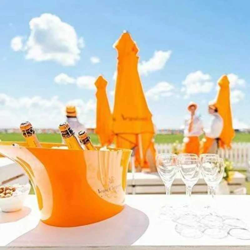 XL Orange Barrel Acrylic Champagne Barrel Eimer Neu Champagne Barrel X250326