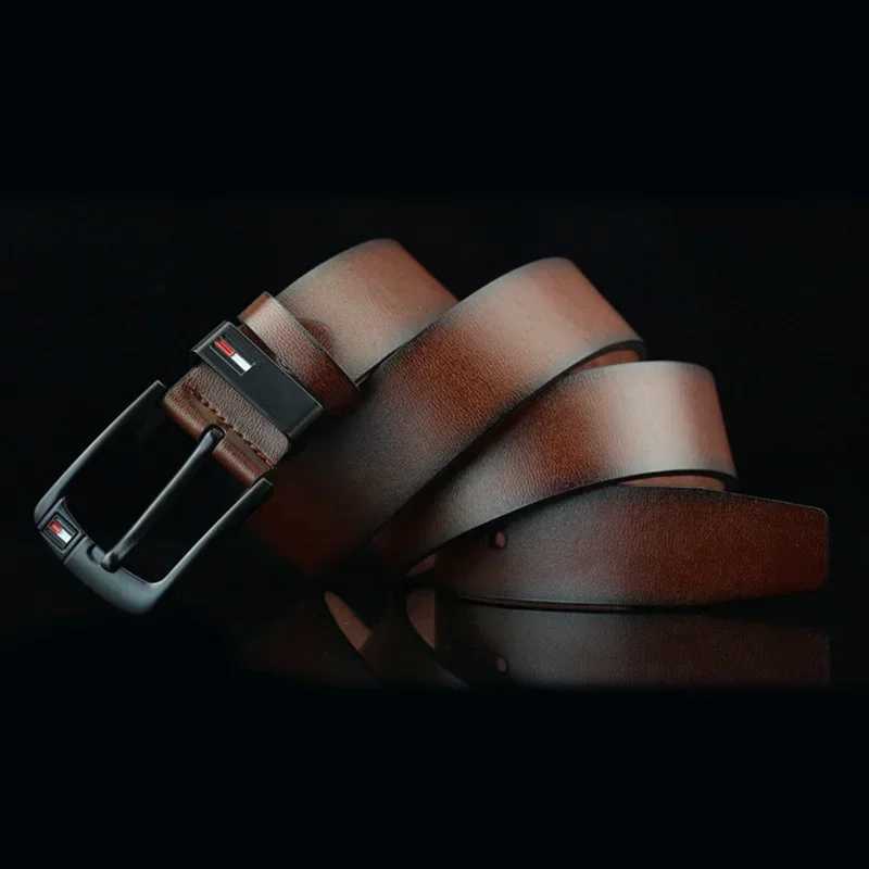 Mens Belt 2024 Famous Luxury Brand Design PU Leather Classic Alloy Pin Buckle Belt Punk Jeans Casual Belt W250326