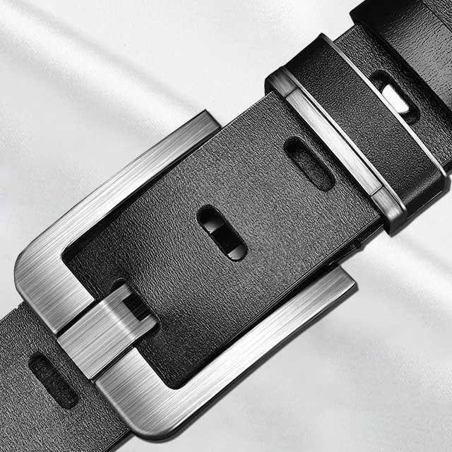 JIFANAUL New Fashionable Mens Belt Fashion Metal Alloy Needle Buckle Adult Luxury Brand Jeans Business Leisure Belt W250326
