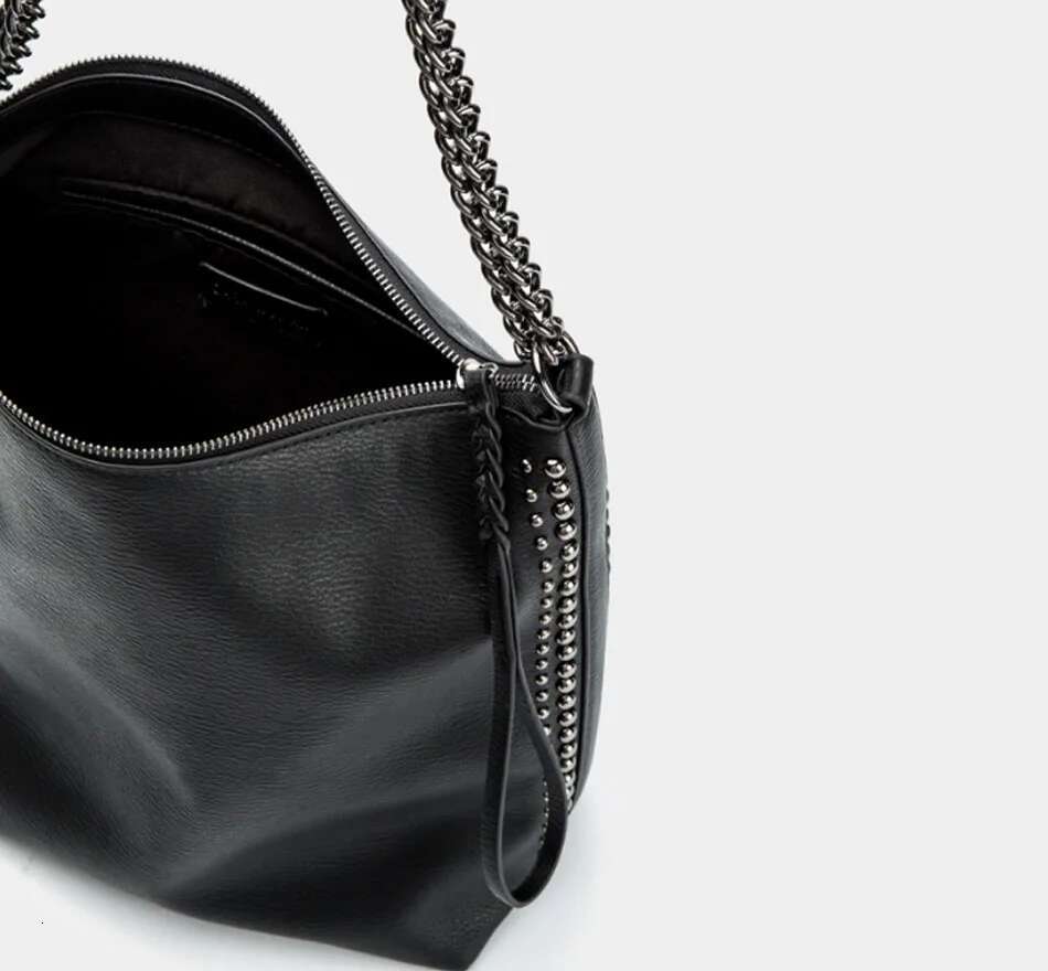 Fashion Women Shoulder Chain Rivet Casual Female Handbag Girl Bolsas Lady Pu Leather Bag
