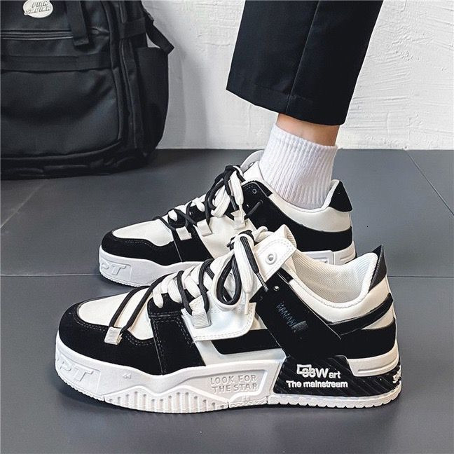 25S New Trend Designer Summer Cricket Shoes For Men Black White Pandas Ultra Light And Thick Sole American Brand Grade High Sense Casual Fashion Shoes
