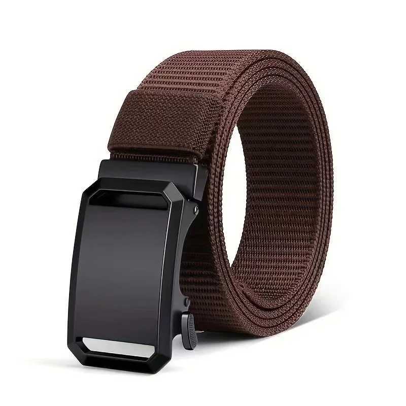 New automatic buckle straps canvas tactical workwear casual outdoor military training pants straps W250326