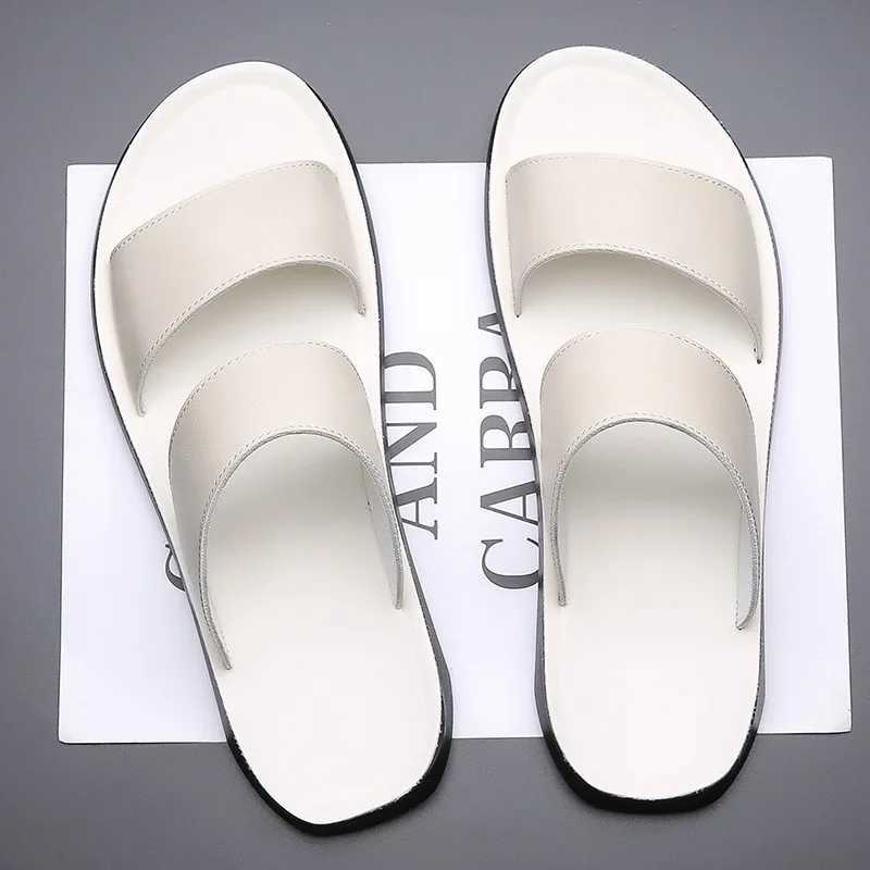 2025 Summer New Mens Cool Skating Shoes Fi Leather Casual Skating Shoes Outdoor N Smooth Flat Beach Sandals Mens Designer Skating ShoesXJ250326