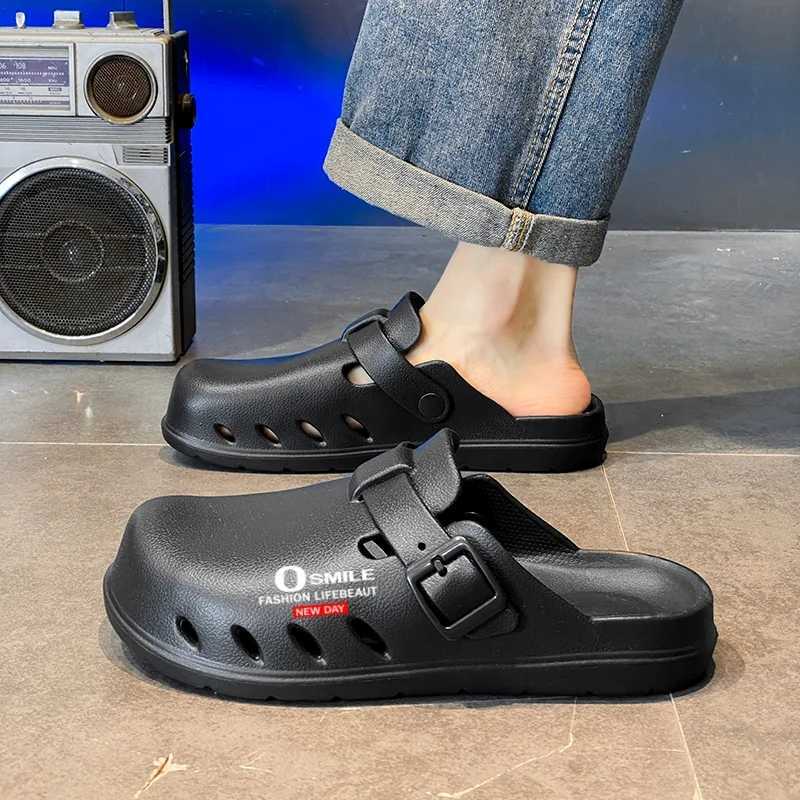 Mens shoes summer Boken slider mens shoes outdoor home sandals high-quality mens shoes cork sliderXJ250326