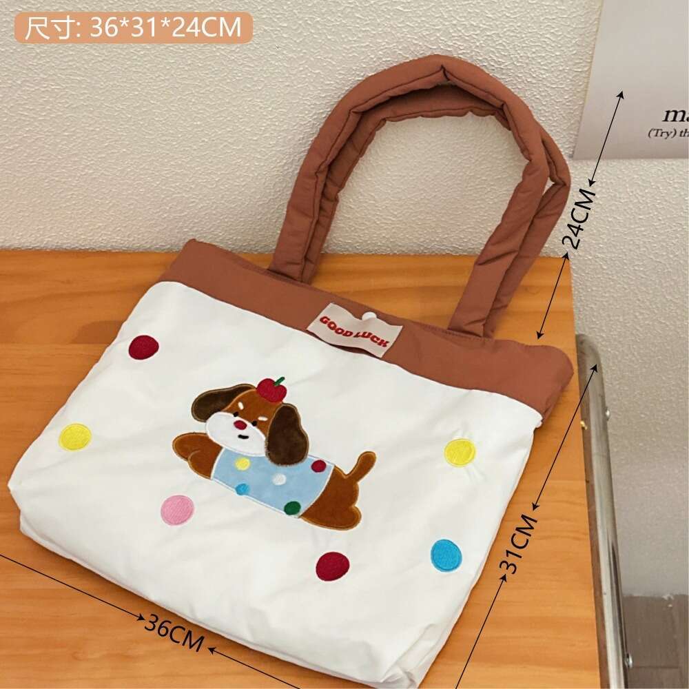 Spring and summer versatile item embroidered bag fashionable commuting niche large capacity single shoulder girl's handbag