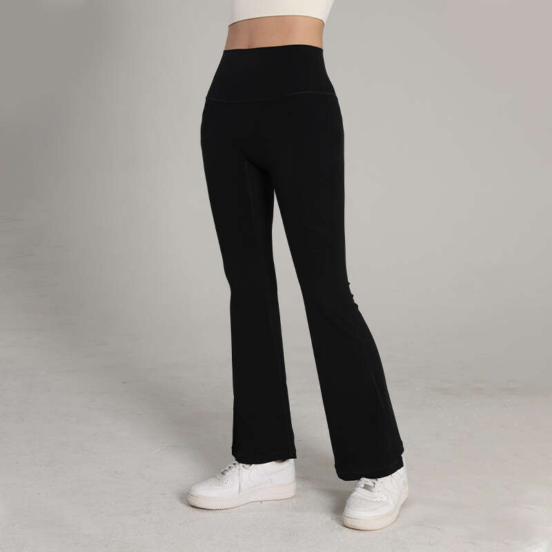 Women Yoga Pants High End Nude Yoga Micro Flared Women High Waisted Sports Tight Fitting Pilates Hip Lifting Slimming Fitness Pants For Outdoor Wear