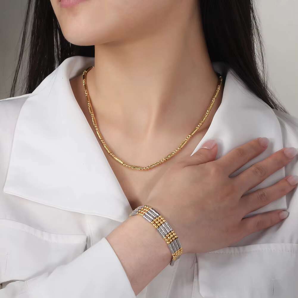 RINNTIN SC88 Unique 3mm Sier Magnetic Jewelry Necklace Men's and Women's Bracelet